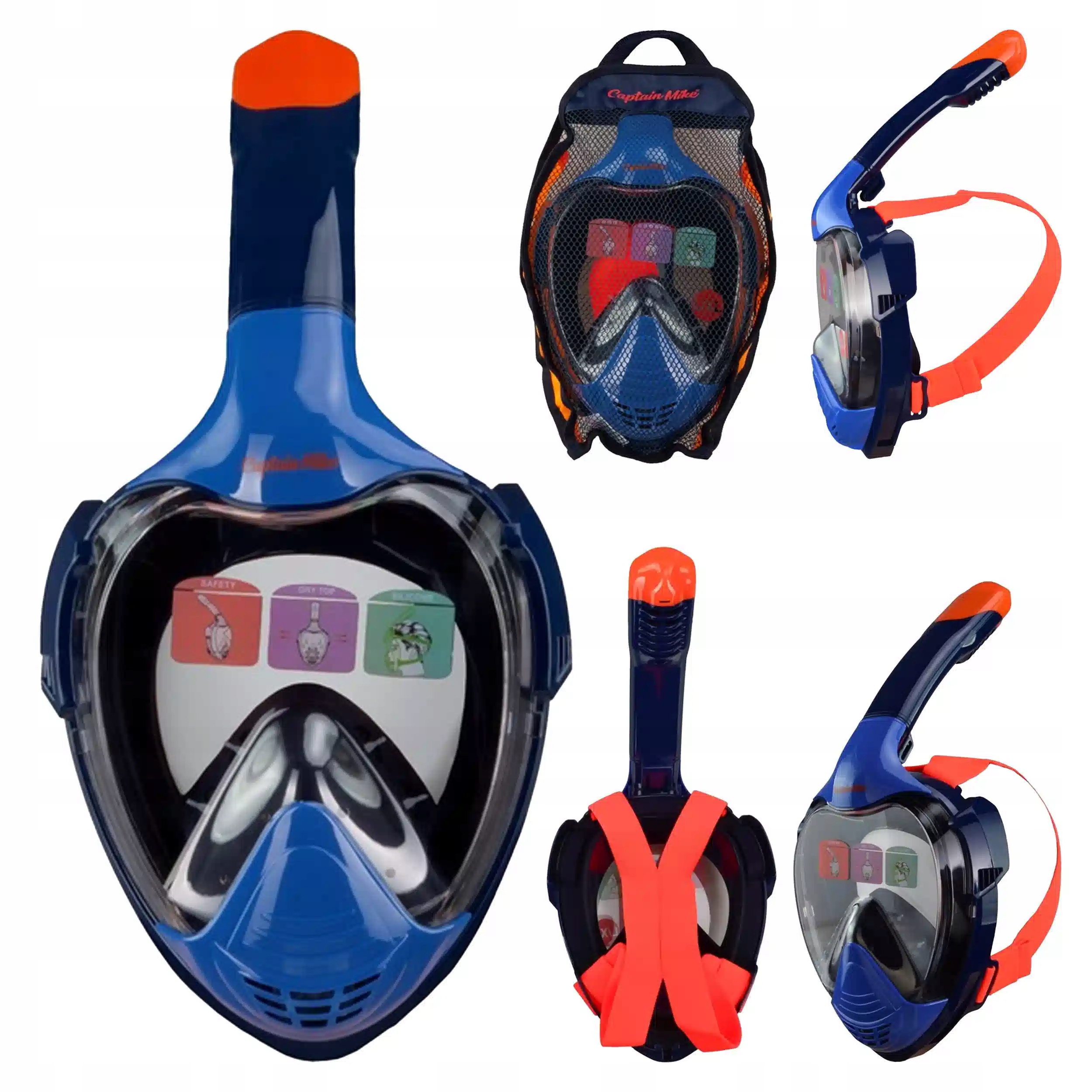 Potápěčské Brýle pro šnorchlování s trubičkou Captain Mike S/m