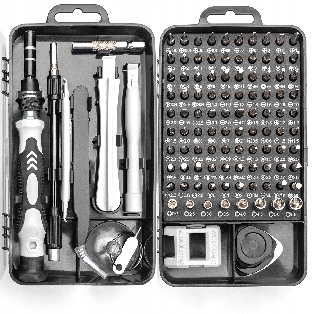 ZESTAW ŚRUBOKRĘTÓW WKRĘTAKÓW BITY 115 ELEMENTÓW