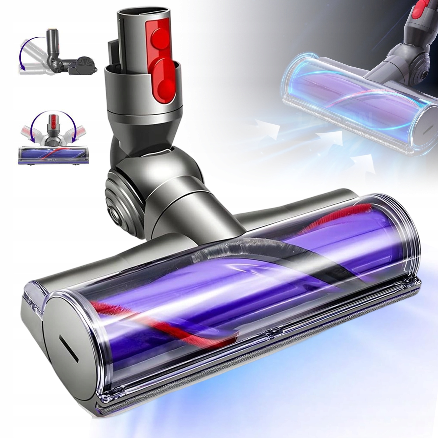 Elektroszczotka Obrotowa 180° Do Wszystkich Podłóg Panel Parkiet Dywan