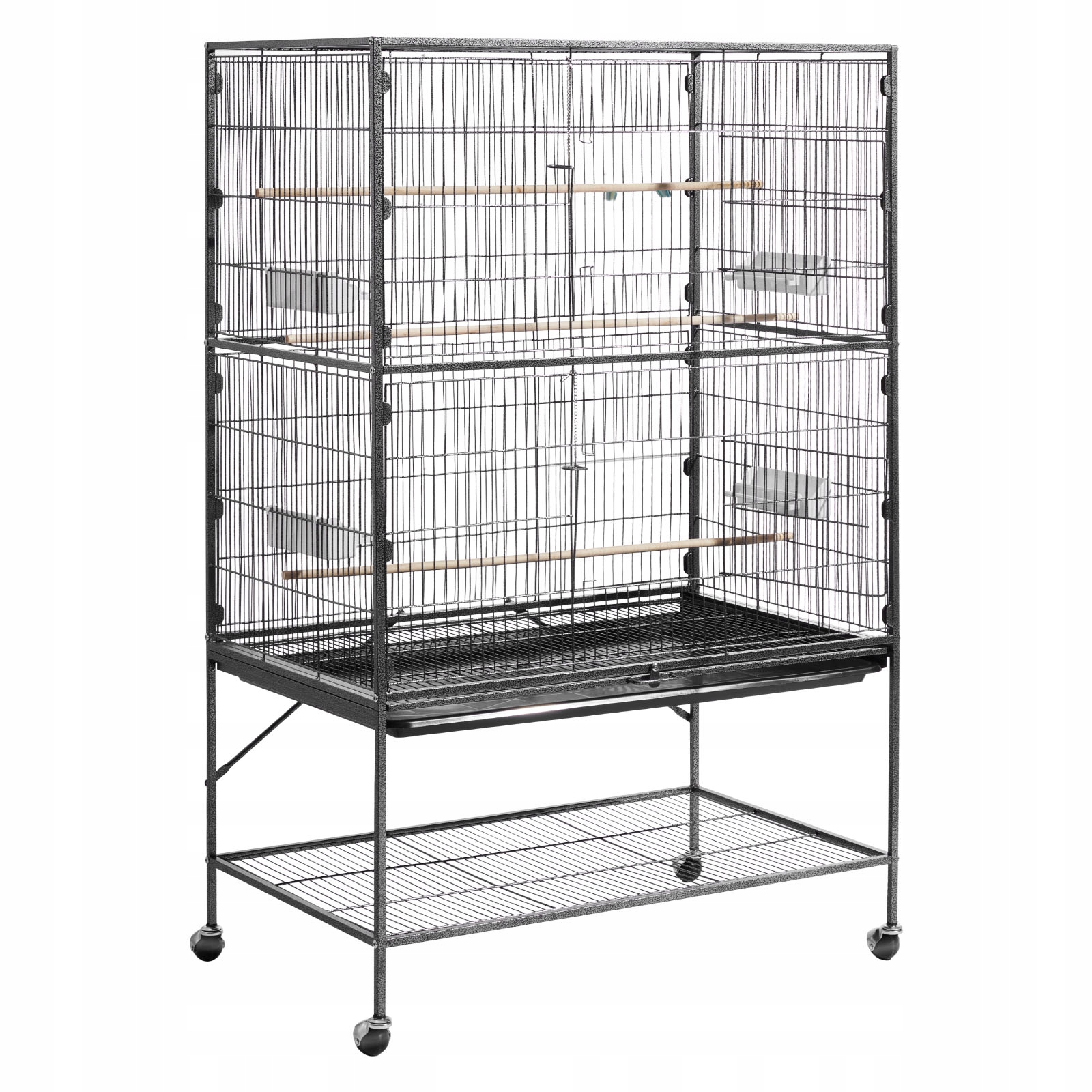 Profesionální Klec Pro Ptáky Vevor 930X580X1510 MM, Voliéra, Kované Železo