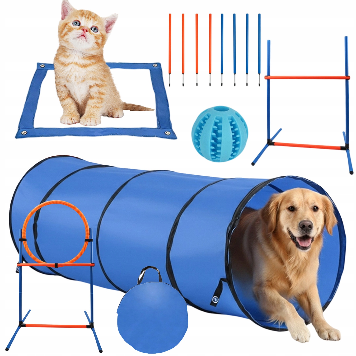 7 Set Agility Sada Na Agility Pro Psy Tréninkové Ploty Odolná