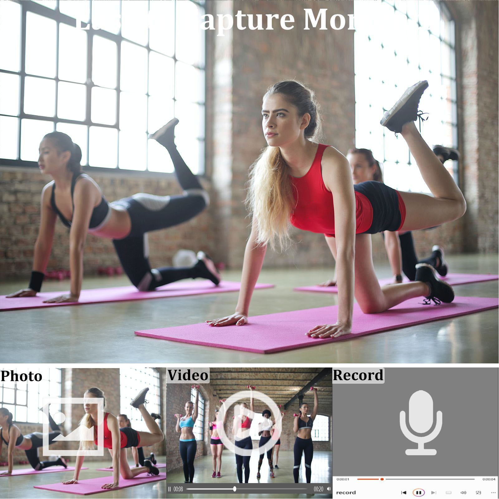 Rejestrator rowerowy Kolorowy ekran o przekątnej Technologia IP