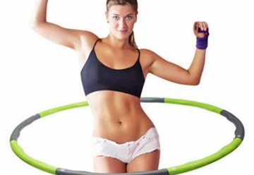 PIANKOWE Składane Hula Hop MASAŻ Odchudzający ZIELONY Model II