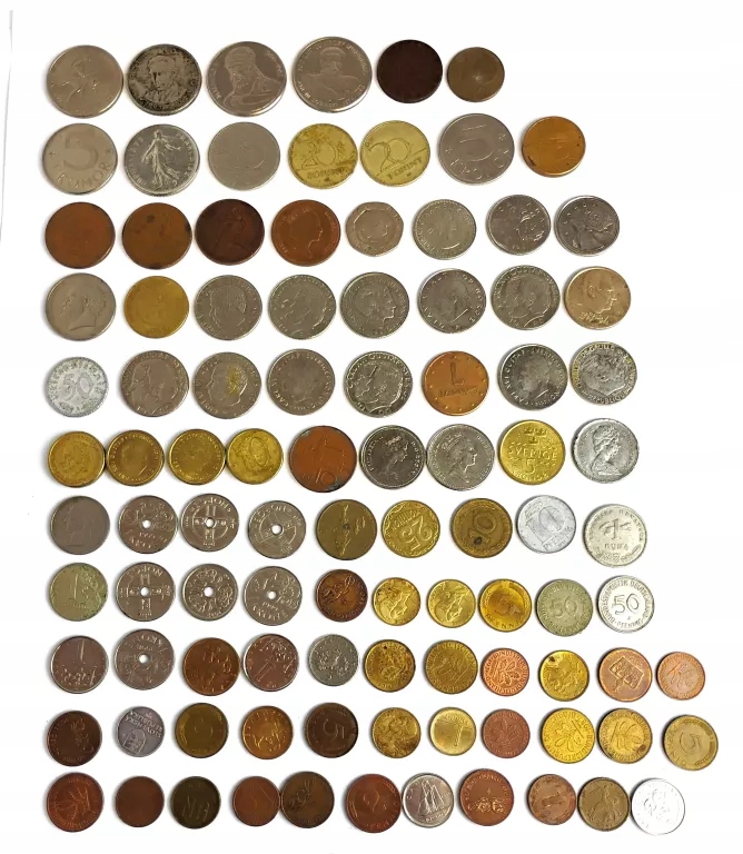 MONETY POLSKIE I ZAGRANICZNE ZESTAW