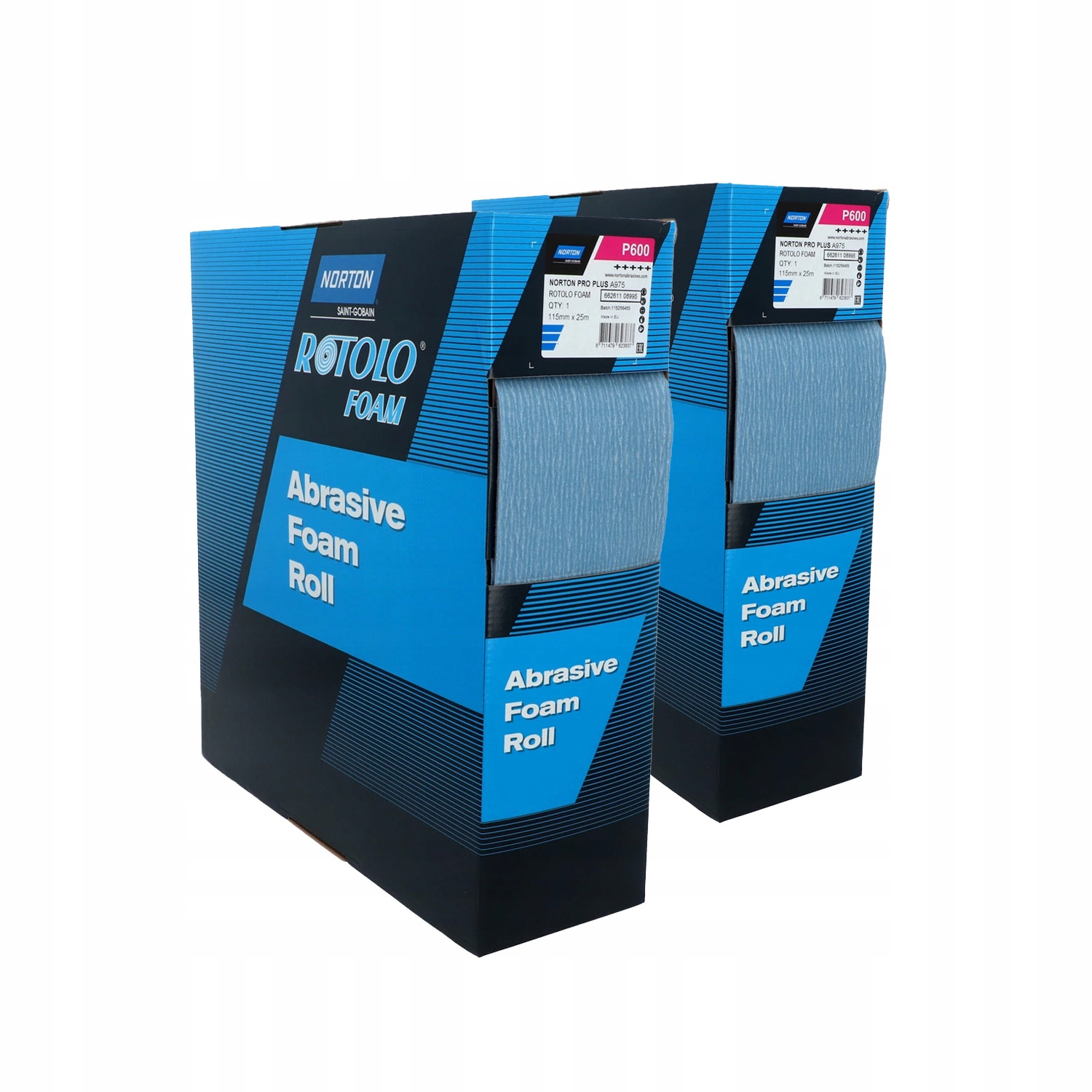 2 x Brúsny papier na špongii Norton Pro+ A975 P600