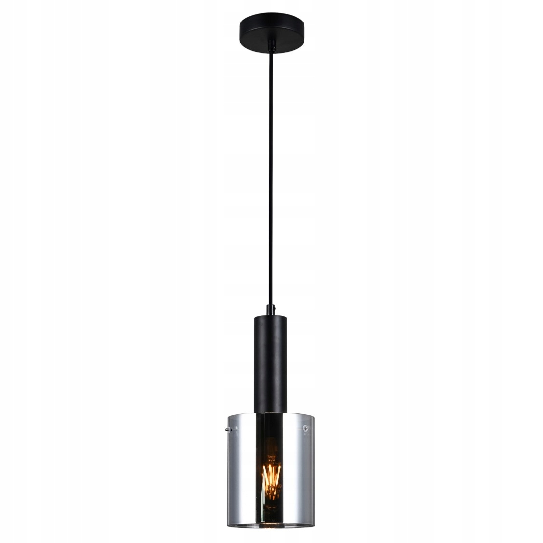 Závěsná stropní lampa nad stůl, nad ostrov do kuchyně, jídelny, černá Sardo