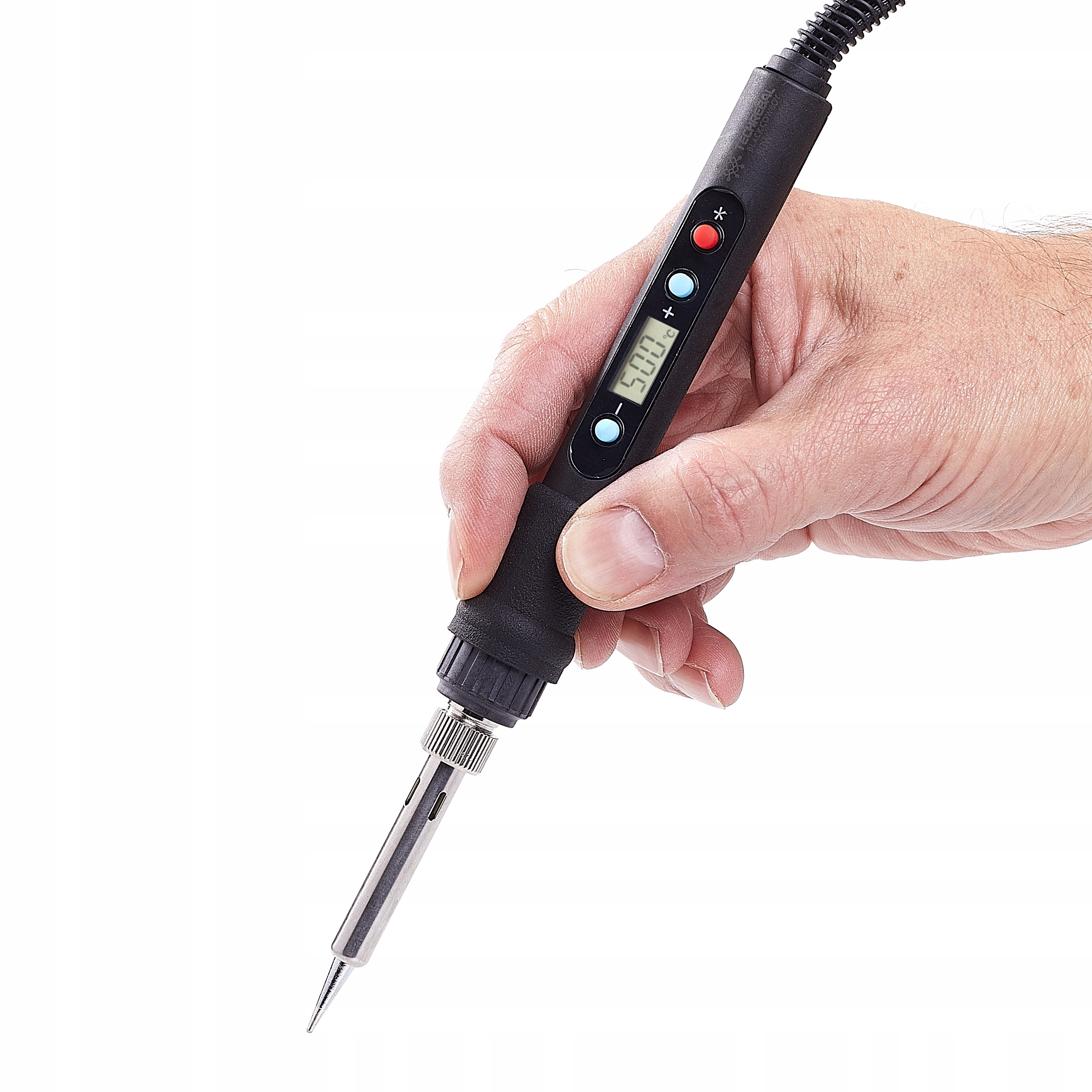 PRECYZYJNA LUTOWNICA CYNA TECHREBAL TBC80W WYŚWIETLACZ LCD 80W GROT 5 SZT Kod producenta ZESTAW-1843-70064