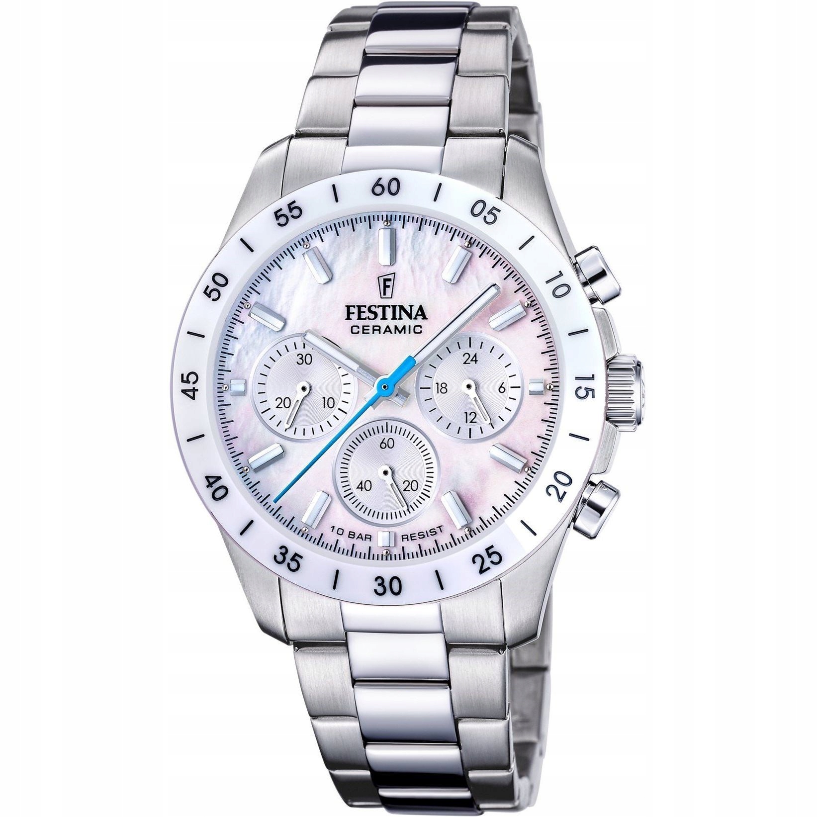 Festina Ceramic 20693/1 dámské hodinky na náramku s perleťovým ciferníkem