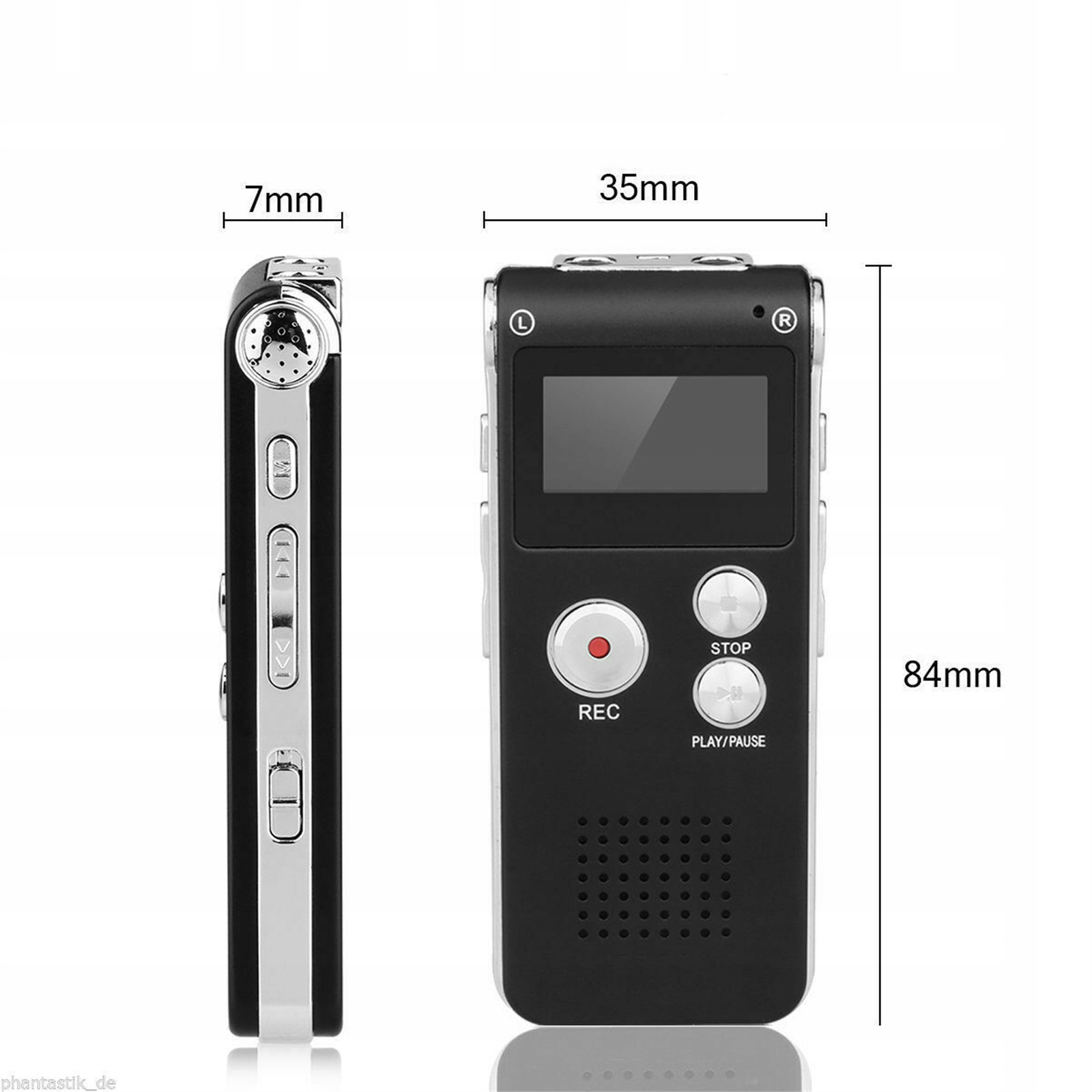 SZPIEGOWSKI DYKTAFON CYFROWY 8GB OLED PODSŁUCH MP3 Marka Inna