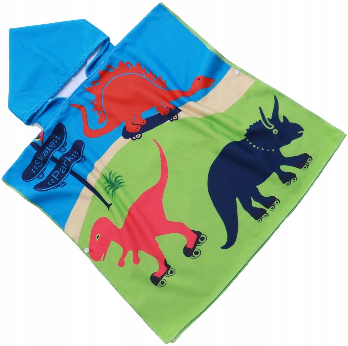

Ręcznik Poncho z kapturem Szybkoschnący Dinozaury