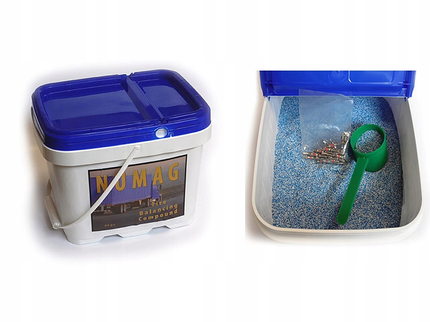 GRANULAT PROSZEK DO WYWAZANIA KOL OPON 8 KG NUMAG