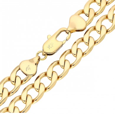 Zlatý Řetízek pancr nerezová Ocel 60 cm, 10 mm, kvalita