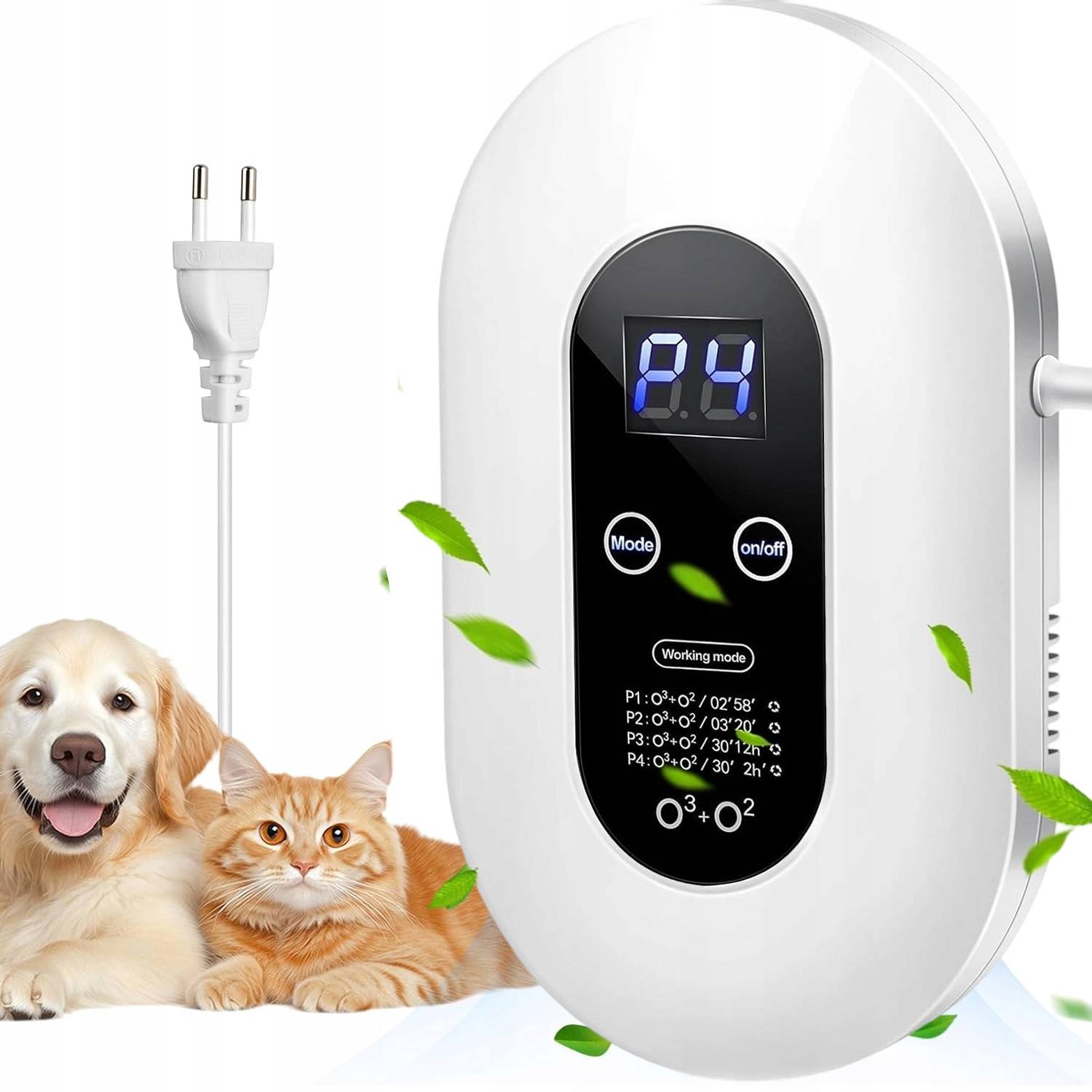 Oczyszczacz Powietrza Z Ozonatorem 100MG/H, Cichy, Do 40M², 4 Programy
