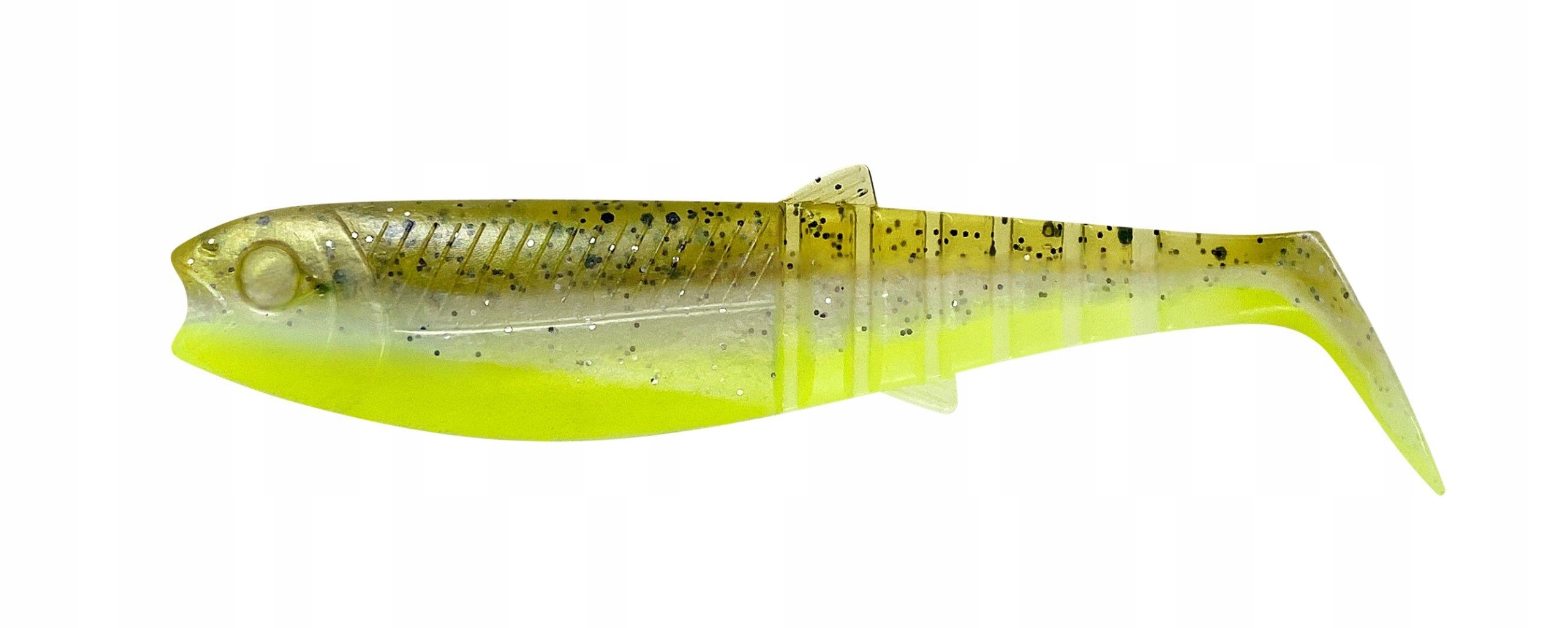 Guma Savage Gear Cannibal Shad 17.5cm 52G Green Pearl Yellow