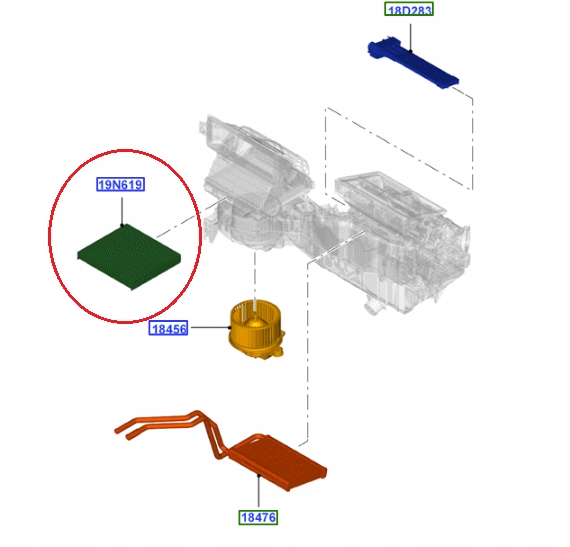 FILTR KABINOWY FORD RANGER 2011- _ 1718237 _ AB39-19N619-AA