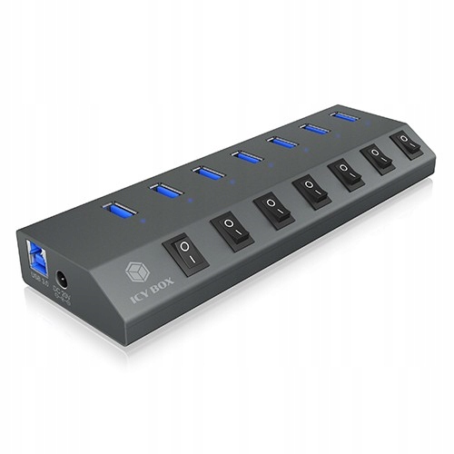 IB-HUB1701-C3 7xUSB Type-A, vypínač pro každý Usb port