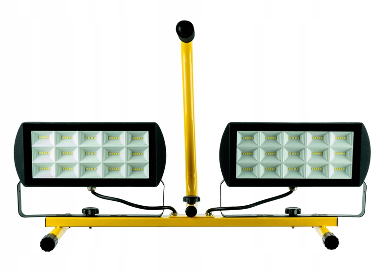 Naświetlacz Halogen ROBOCZY Lampa LED 2x45W Statyw Temperatura barwowa 6400 K