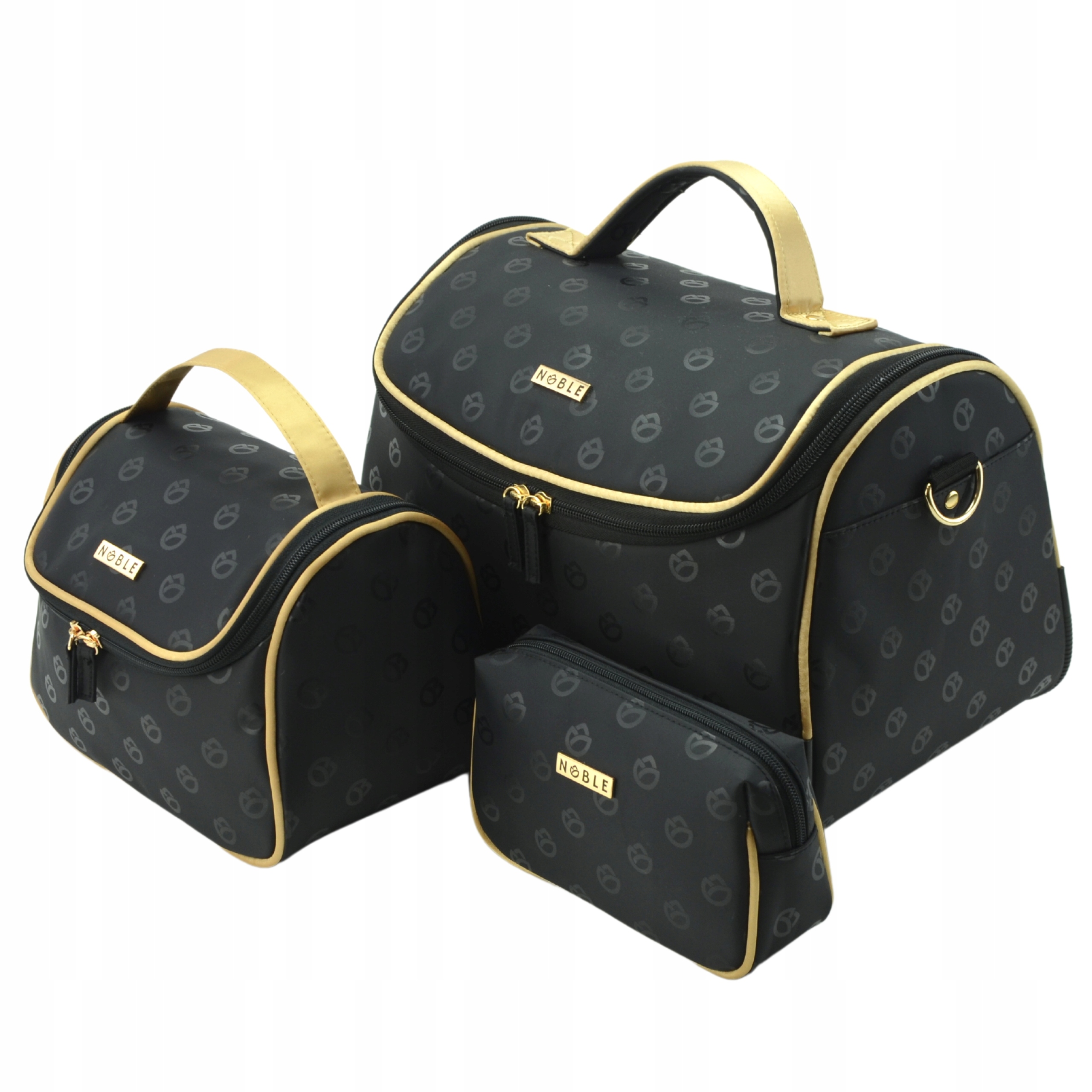 Zestaw Kosmetyczka Damska Kuferek Organizer Na Kosmetyki Podróżny XXL Noble