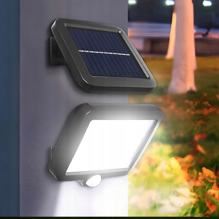 BARDZO MOCNA LAMPA SOLARNA HALOGEN LED CZUJNIK RUCHU ZMIERZCHU 15W 6500K Liczba punktów światła 6