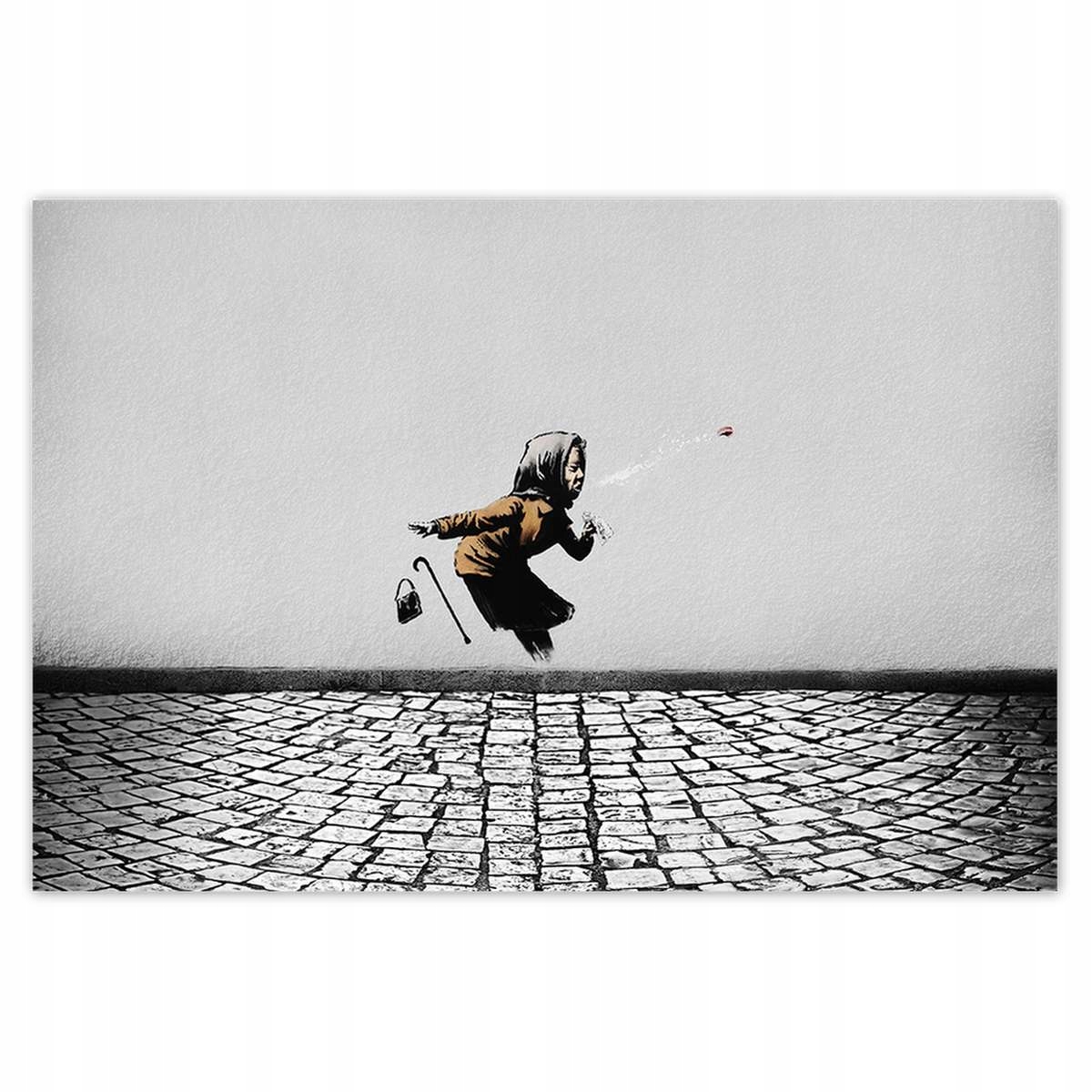 Plakáty 200x135 Banksy Kýchající babička