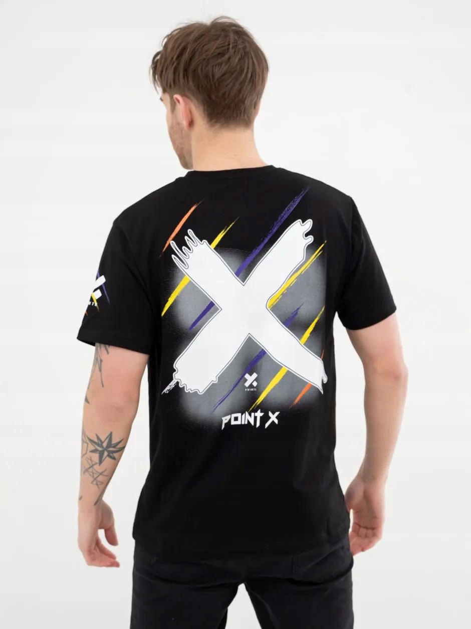 

Koszulka T-shirt Point X Tee Color Line Czarna M