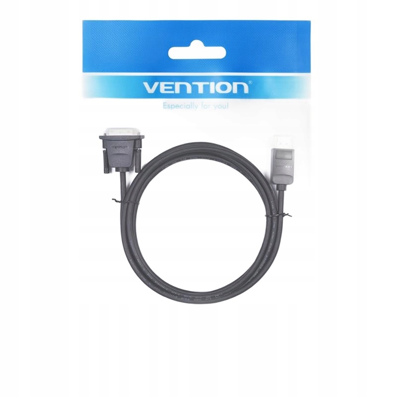 Kabel DisplayPort do DVI 1 m czarny Vention solidne połączenie wideo