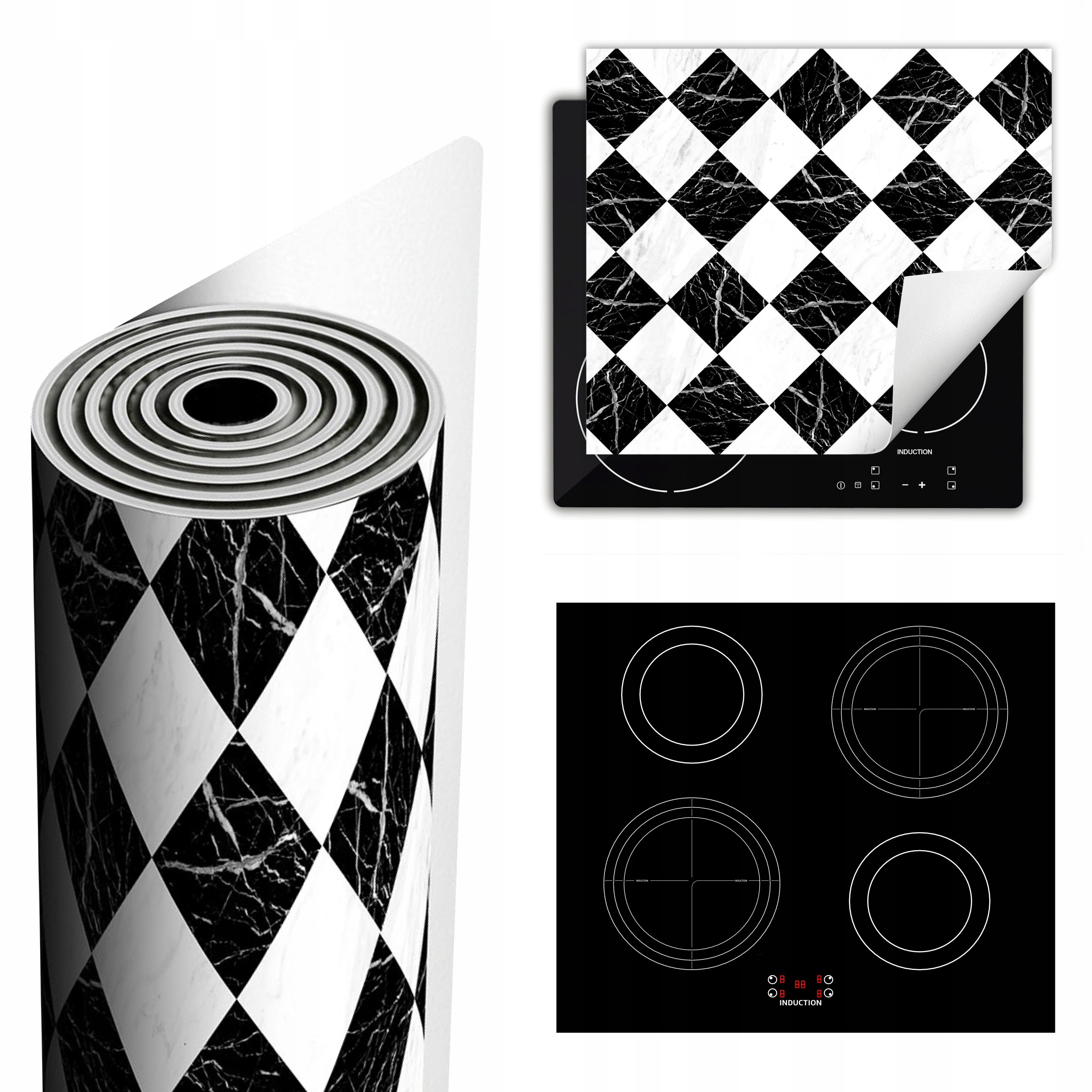 Ochranná Podložka Na Sporák Má Více Místa 60x52 černá mozaika