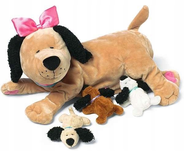 

Maskotka Mama Piesek karmiąca dzieci Manhattan Toy