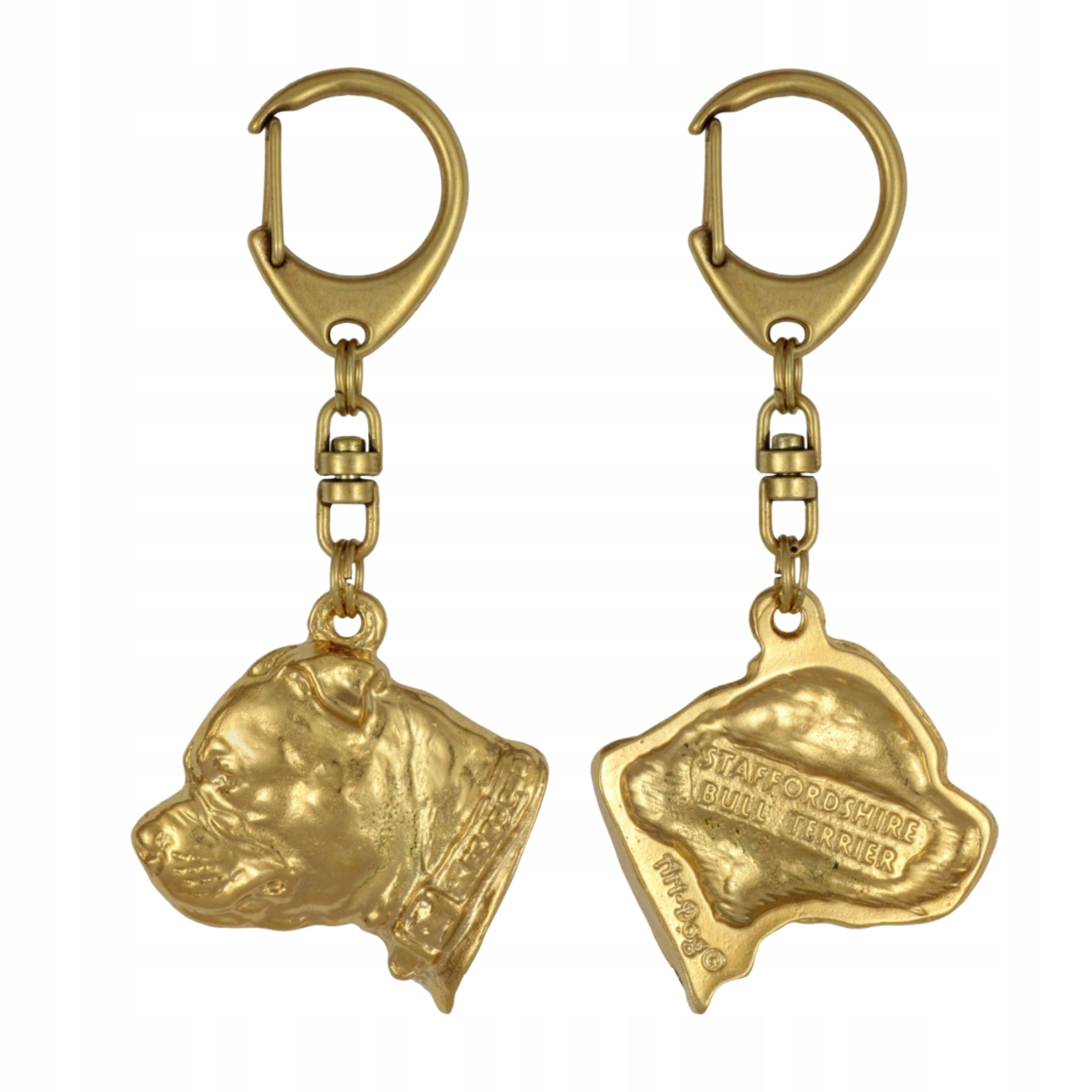 Stafordšírský bulteriér, Staffik, Staffi II – pozlacený přívěsek na klíče na klíče