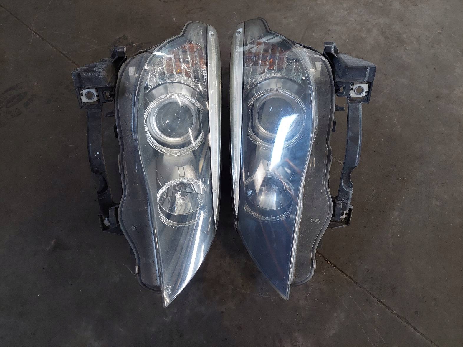 complete front bonnet bumper light H7 fender BMW E61 520D 354/7
