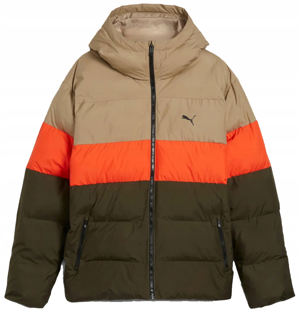 Pánská zateplená péřová bunda Puma na podzim a zimu, velikost XL