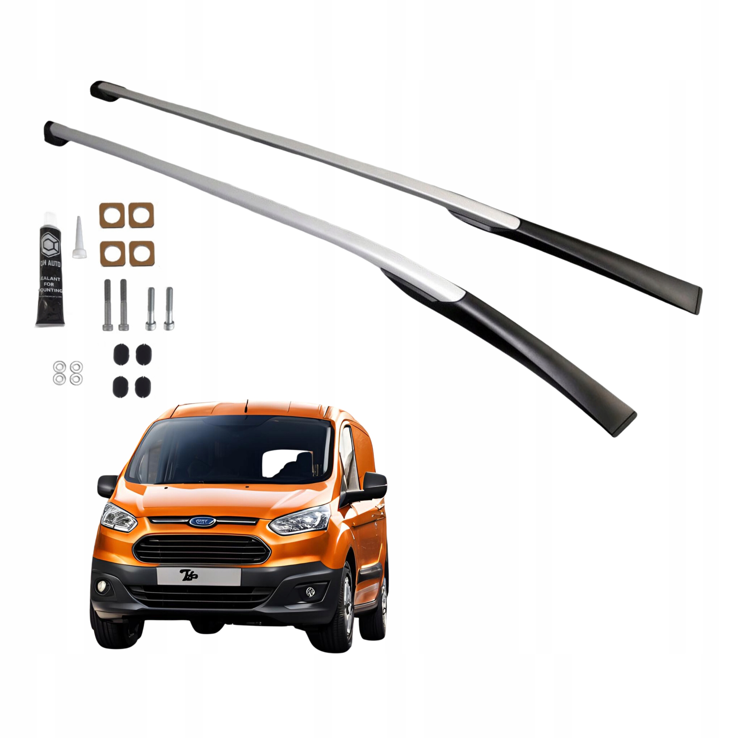 Střešní nosiče Ford Transit Courier 2014- Alum