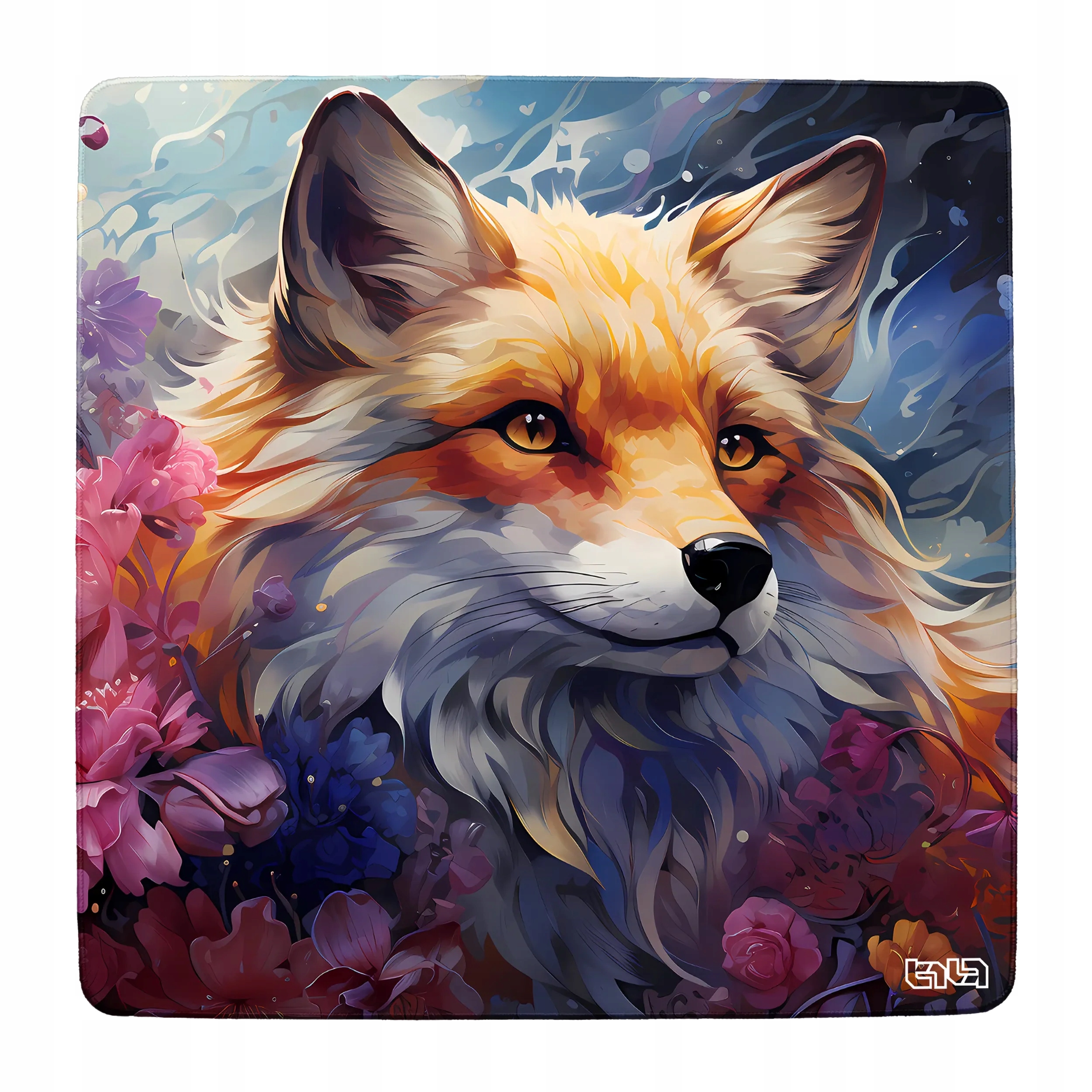 Mata Biurowa Pod Krzesło Kwiecisty Lis 100x100 Tilt Ochrona podłogi