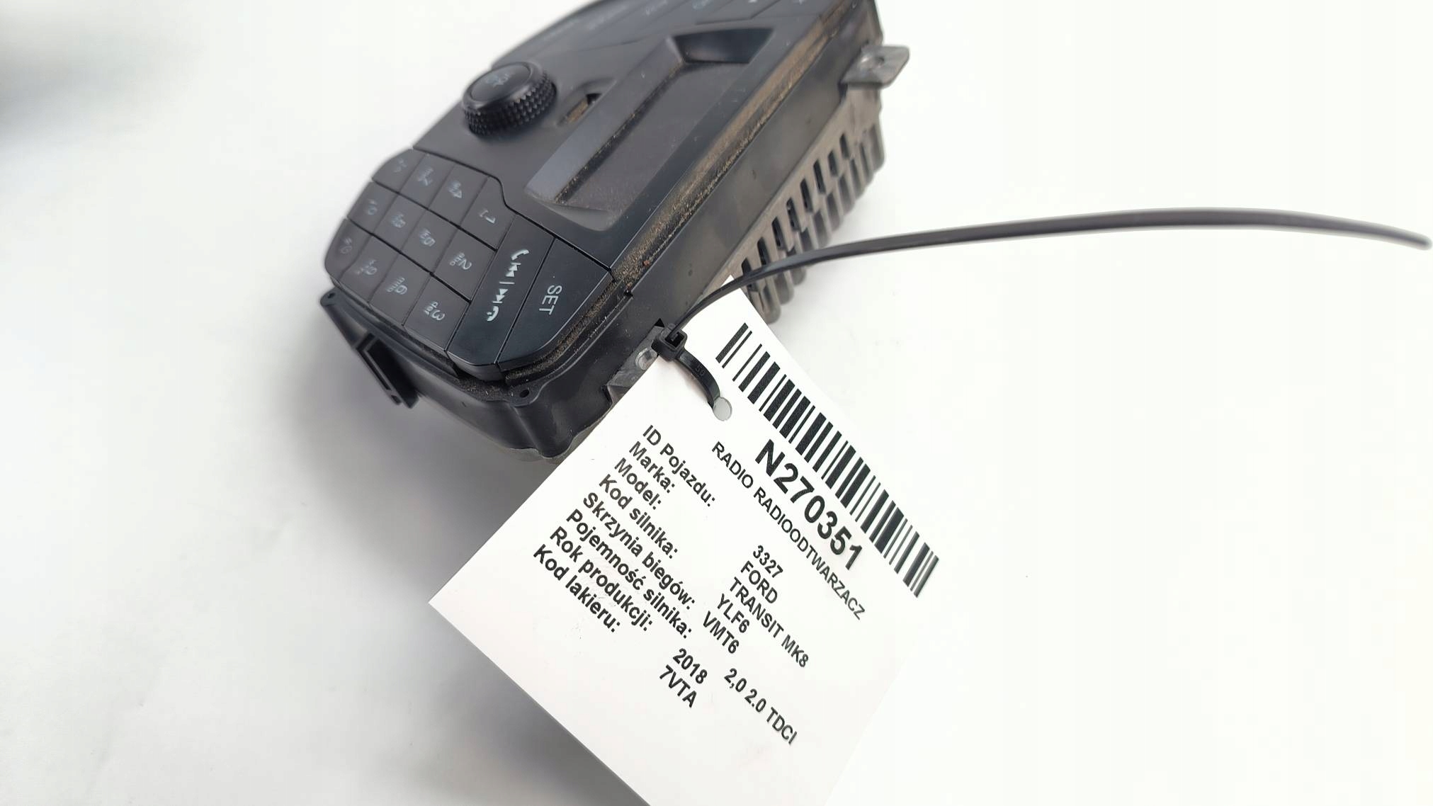 RADIO Radio BK3T-18D815-GA FORD TRANSIT MK8