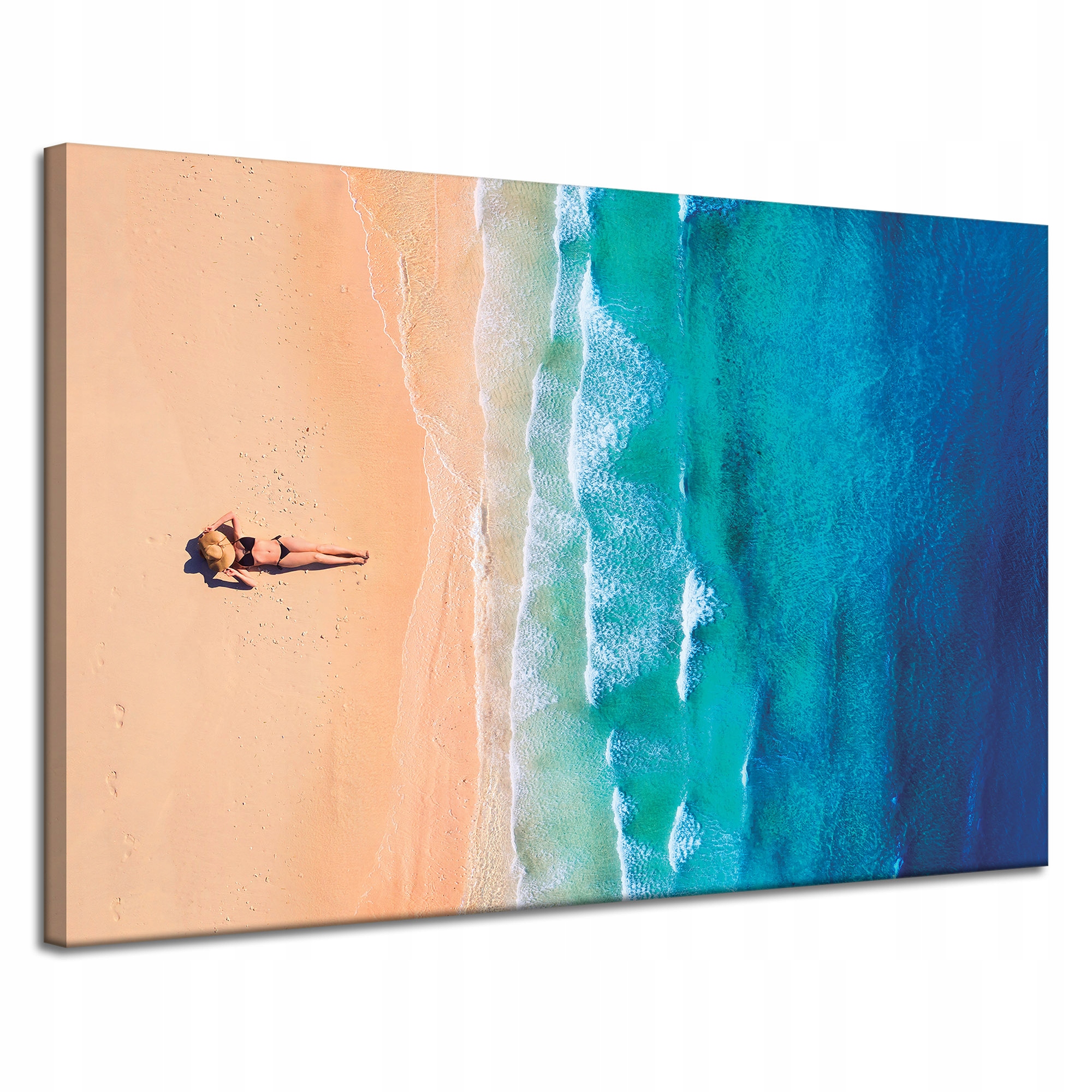 Obraz na plátně Žena Bikini Pláž Voda 120x80 cm