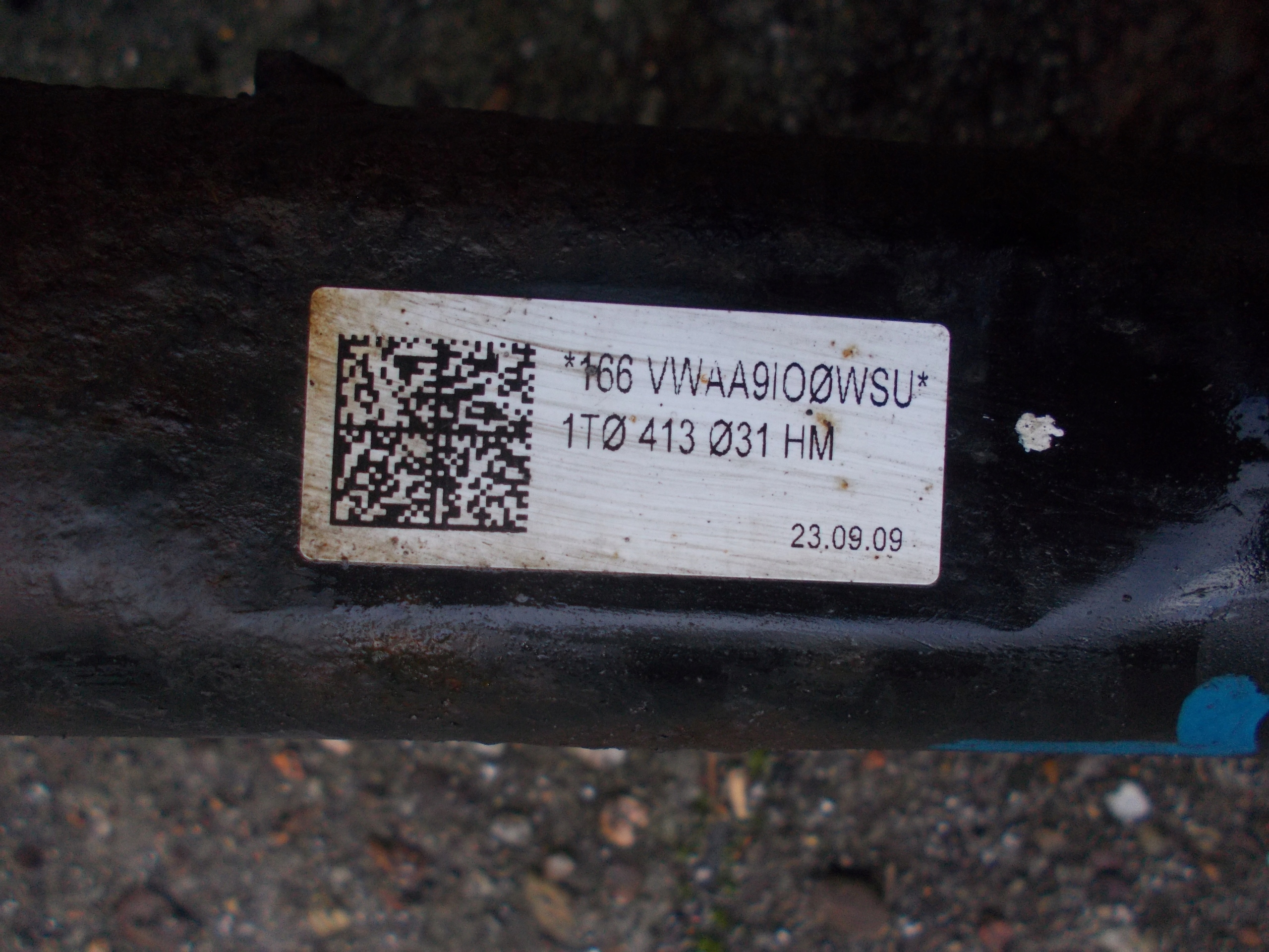 VW GOLF VI plus 1.6 TDI 09R McPherson left front 1T0413031HM