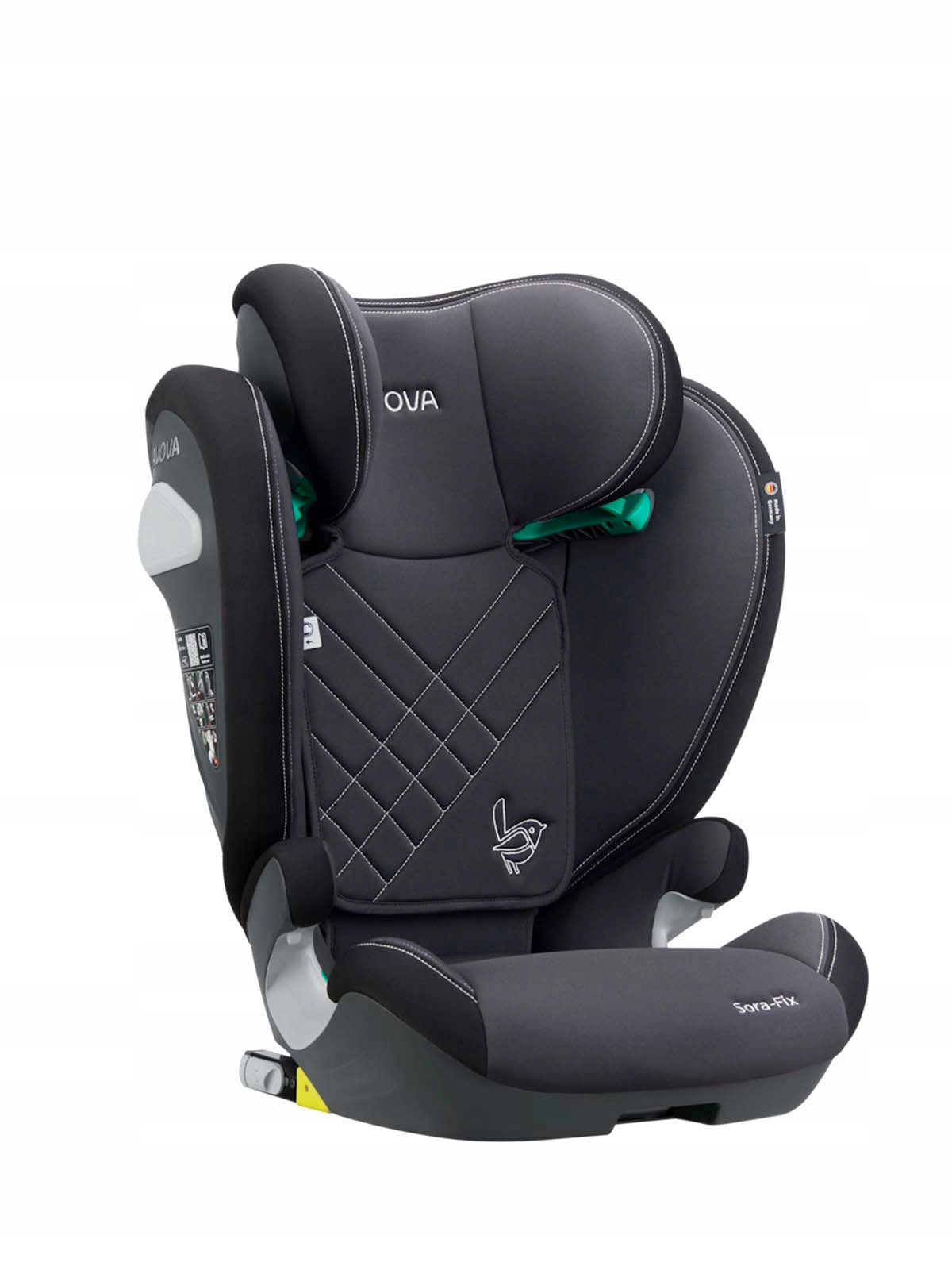 Avova Sora-Fix – fotelik samochodowy 100-150 cm – Grey Black