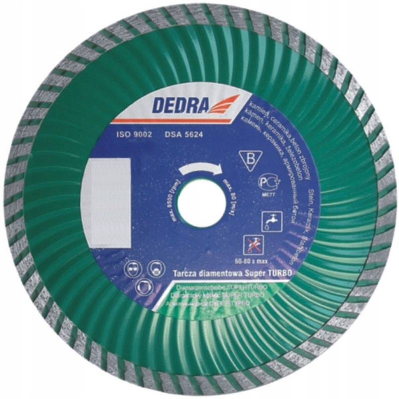 

Dedra H1147 Tarcza Diamentowa Super Turbo 230x22,2