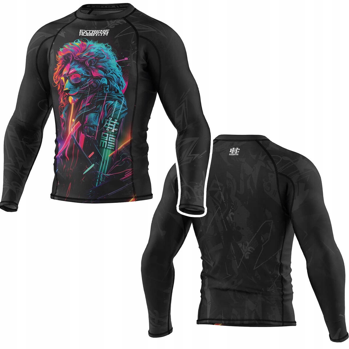 Rashguard z długim rękawem męski Extreme Hobby Black Lion r. XL