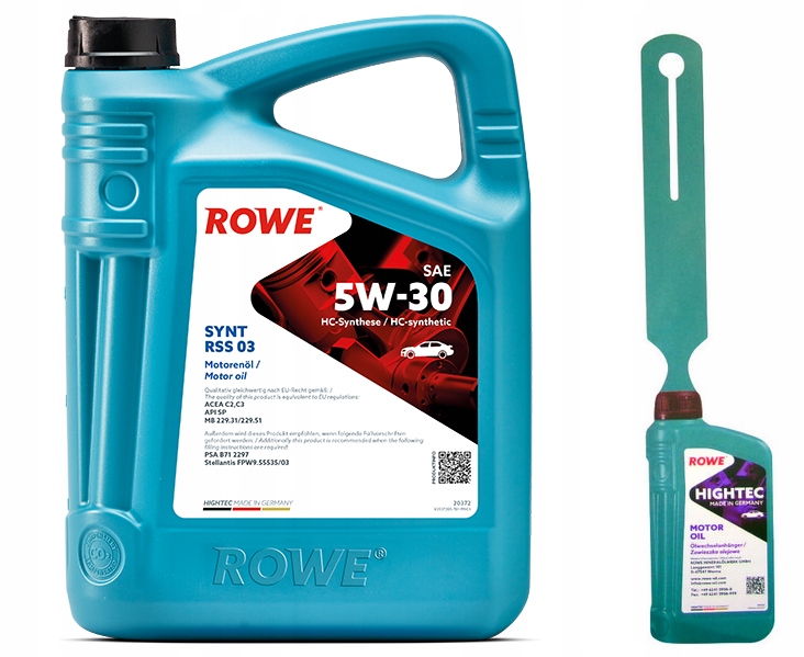 Niemiecki Olej Rowe Hightec Synt Rss 03 Sae 5W30 5 l Wielosezon