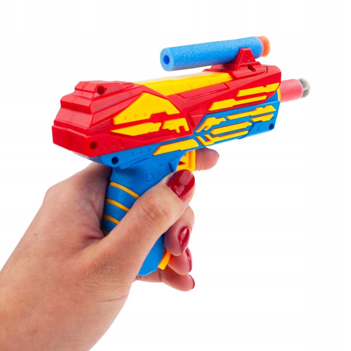 PISTOLET STRZAŁKI N-STRIKE NABOJE WYRZUTNIA STRZAŁEK PIANKA PRZYSSAWKA NERF Wiek dziecka 6 lat +