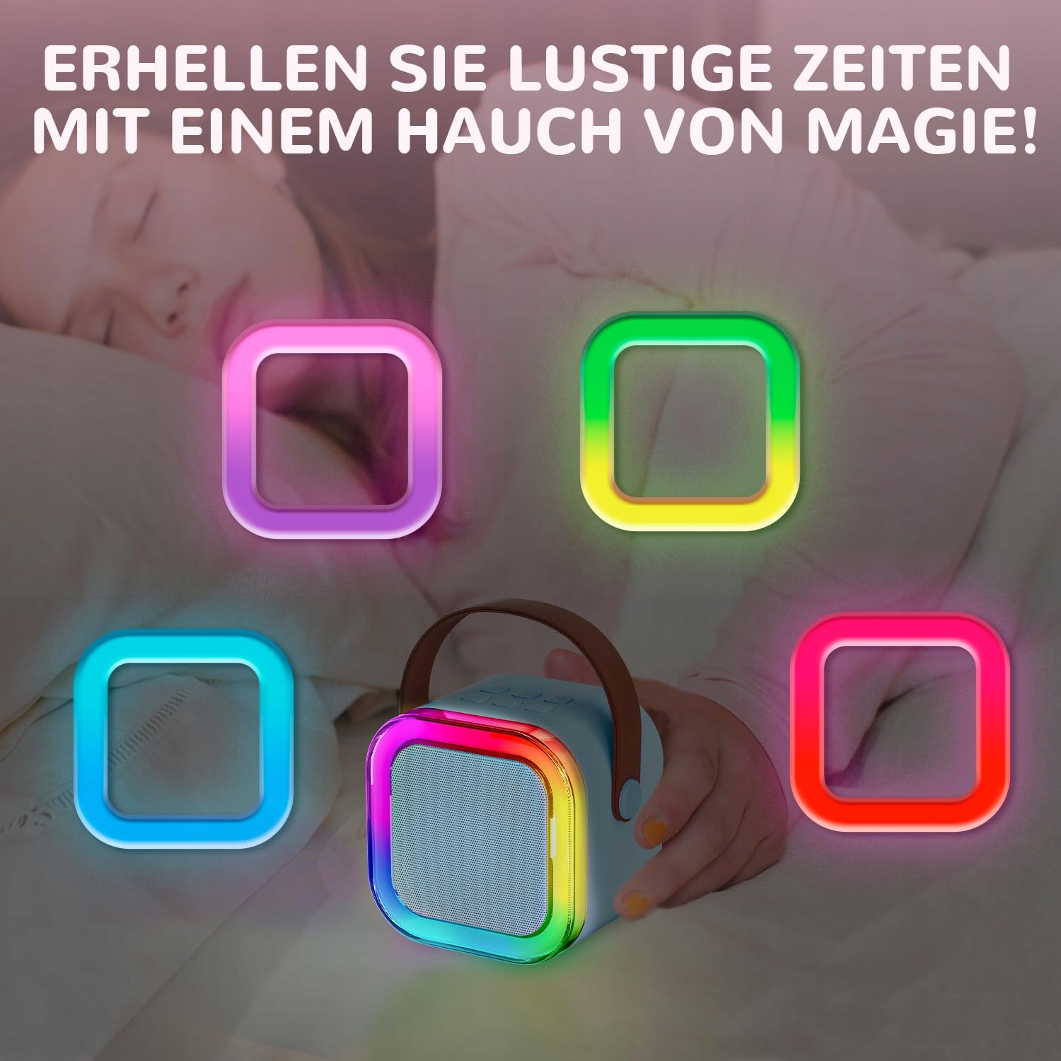 VOLLKLANG Karaoke Dla Dzieci Z 2 Mikrofonami Zestaw Prezent Dla Dzieci — miniatura 7