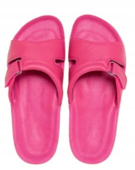 Klapki skórzane Dr Luigi fuksja [ Rozmiar 39 ]