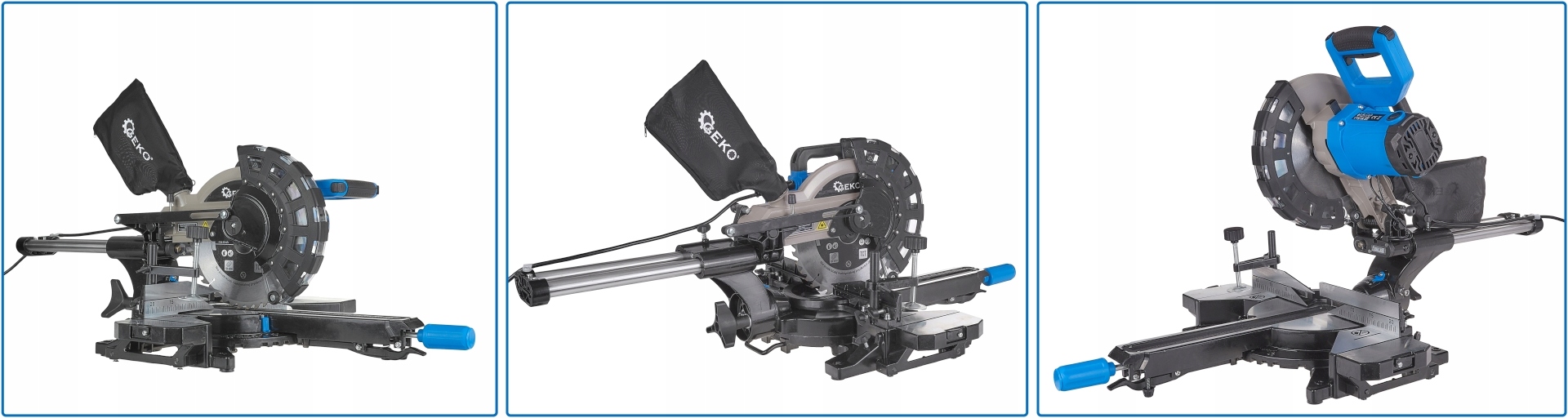 Pokosová Pila Pila Geko 2000 W 255 MM Laser Na Dřevo S Posuvem