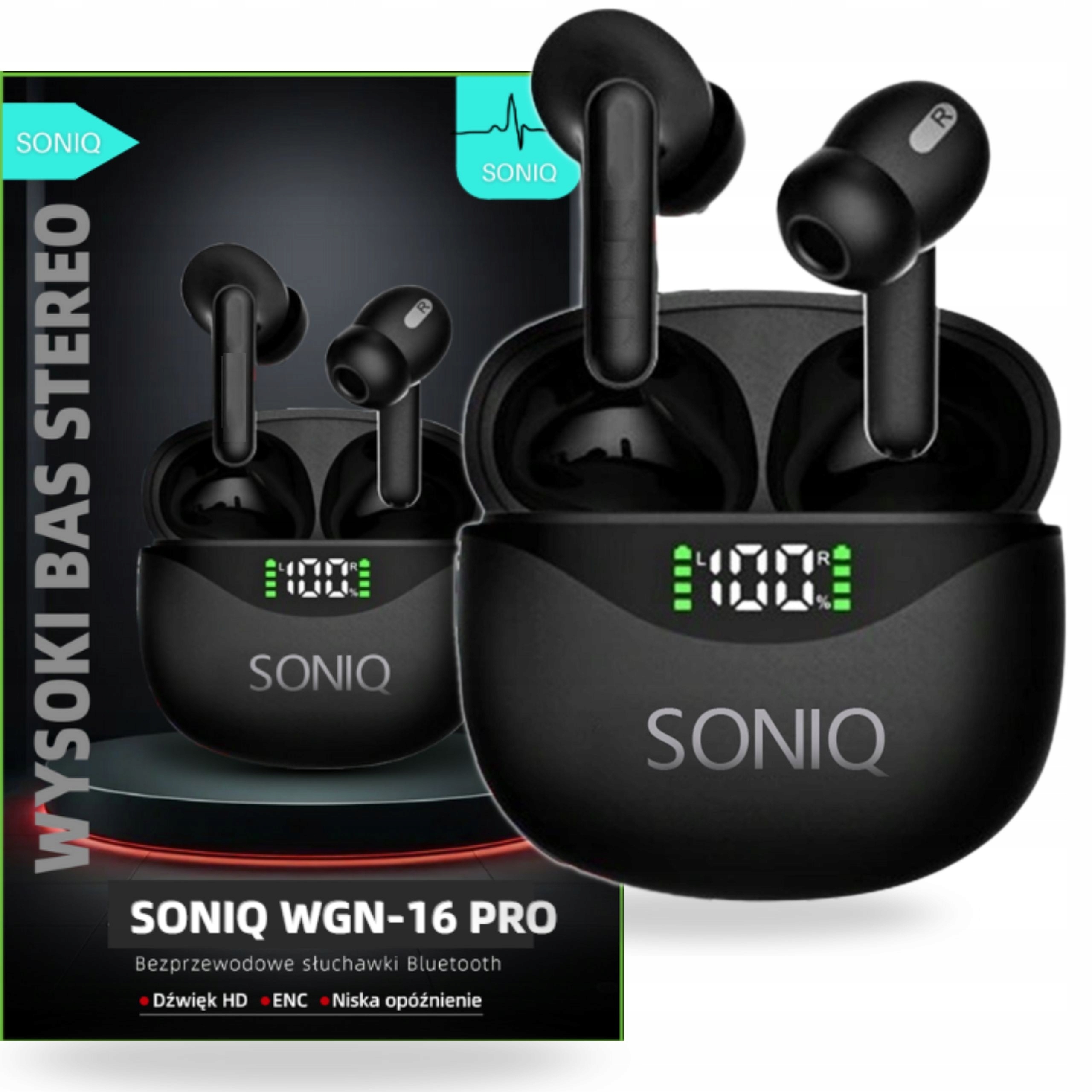 Słuchawki bezprzewodowe douszne Soniq WGM-16 PRO