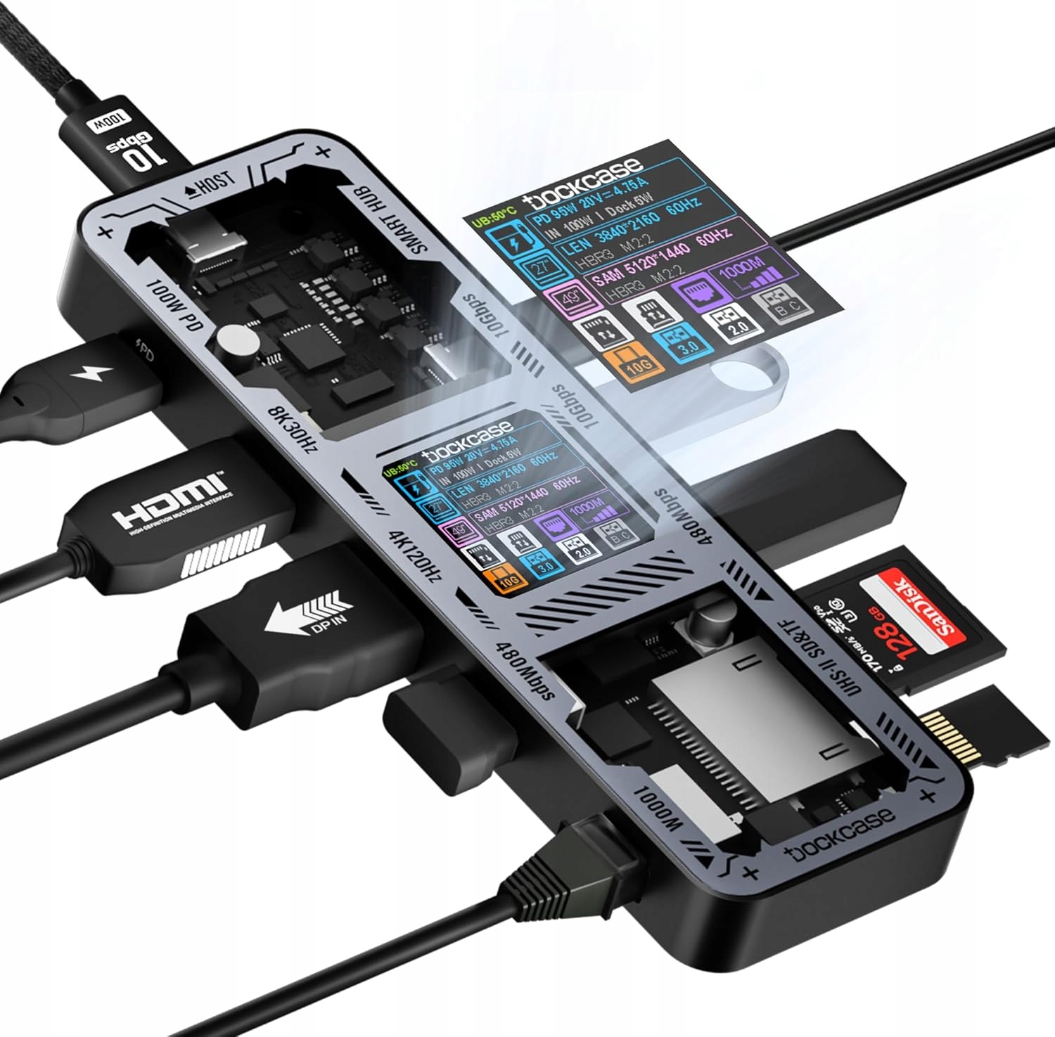Dockcase Smart Usb-c Hub 10 w 1 Explorer Edition M689