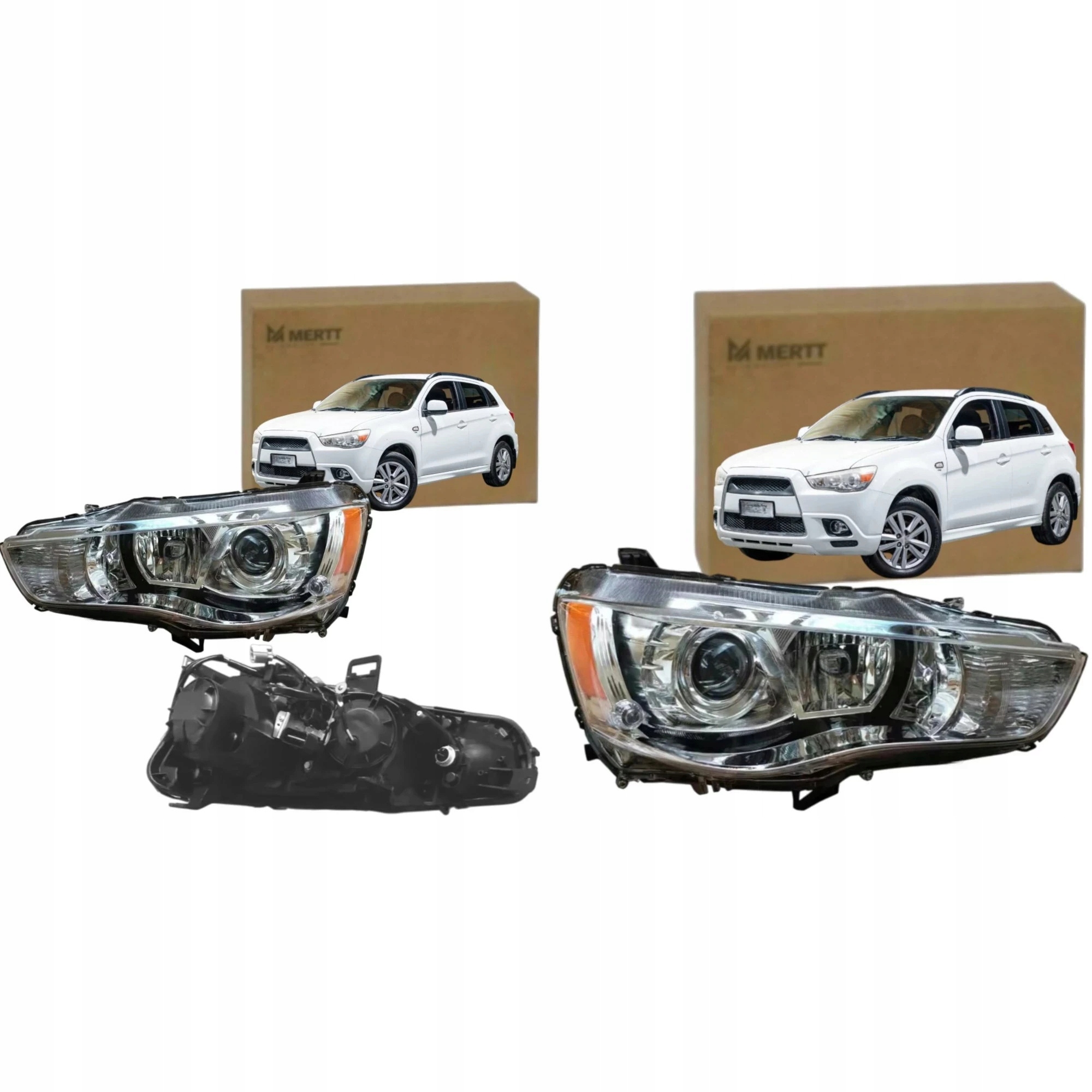 Světlomet Xenon pravá levá přední lampa Xenon Mitsubishi Outlander 2010-