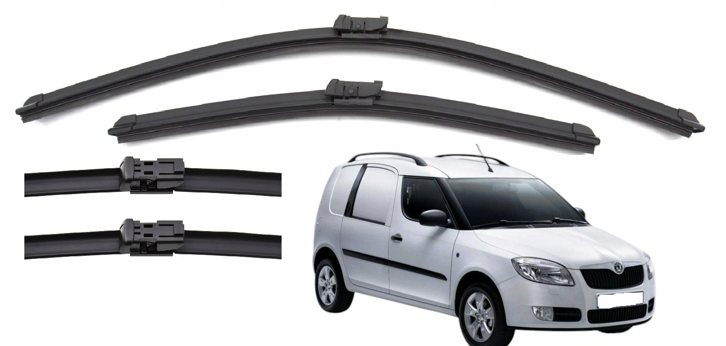 Wycieraczki 2xNOWE 530mm530mm Skoda Fabia II Praktik Roomster Komplet Przód