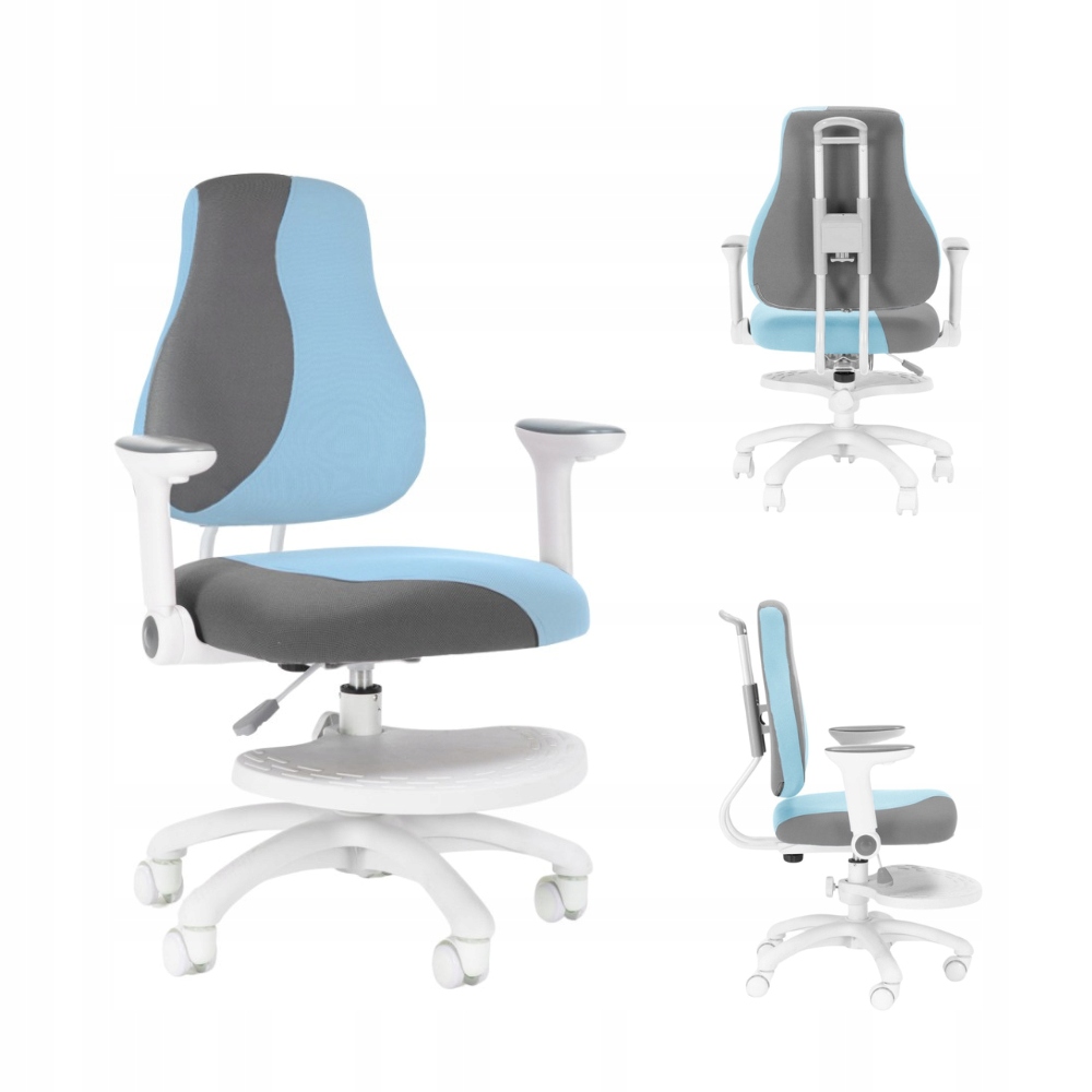 Detská rastúca stolička Neoseat Kinder White Plus modrá