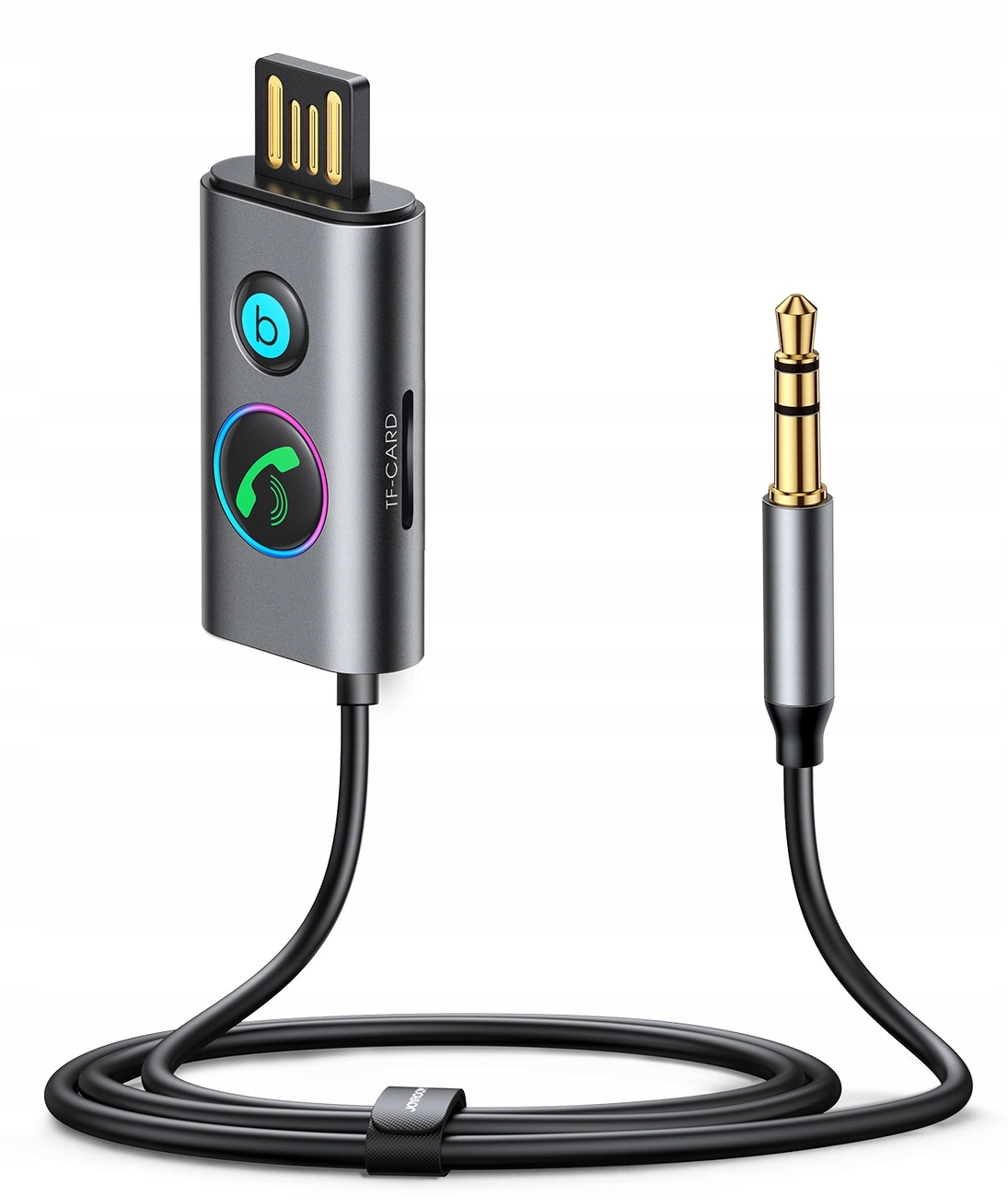 Joyroom Bezprzewodowy Odbiornik Transmiter Bluetooth Do Auta Usb-c Aux